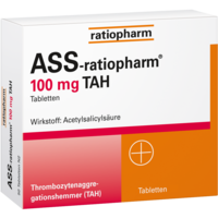 ASS-ratiopharm 100 mg TAH Tabletten